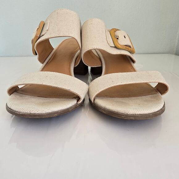Tommy Bahama Trista Slide Sandal Women's 8.5M Linen Coastal Tropical Nautical - Picture 12 of 14